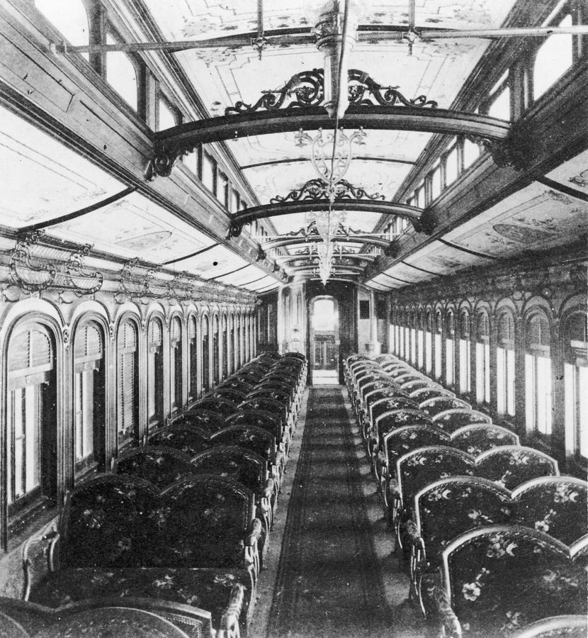 Interior Of Train Coach Photograph by Fotosearch