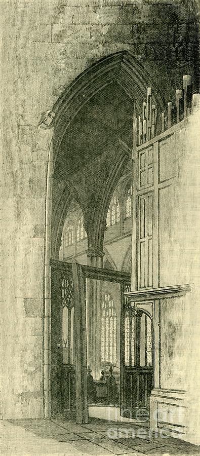 Interior Of Trinity Church Drawing by Print Collector