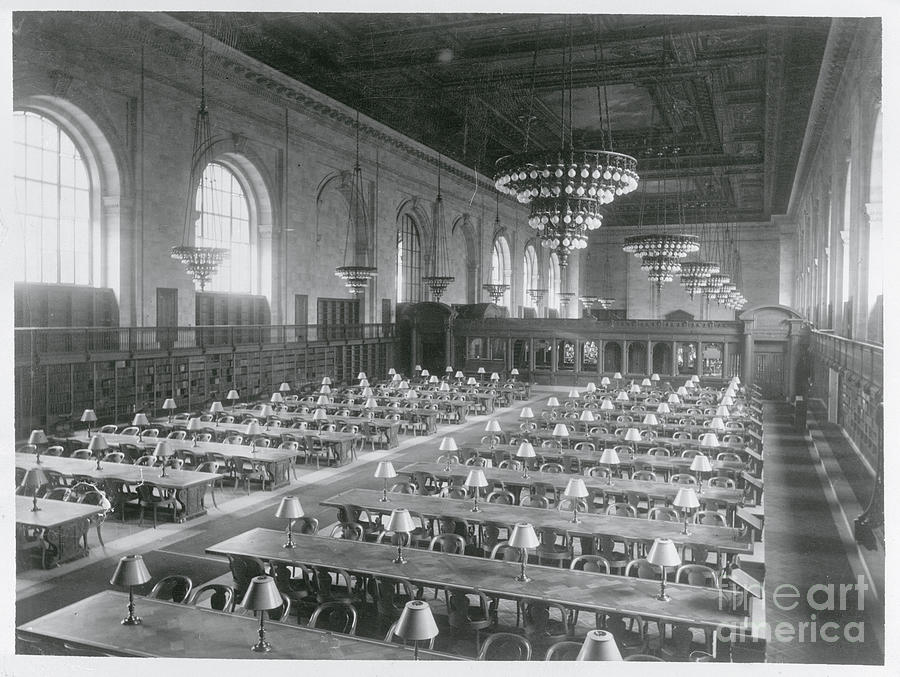 Interior View Of Main Reading Room Photograph by Bettmann