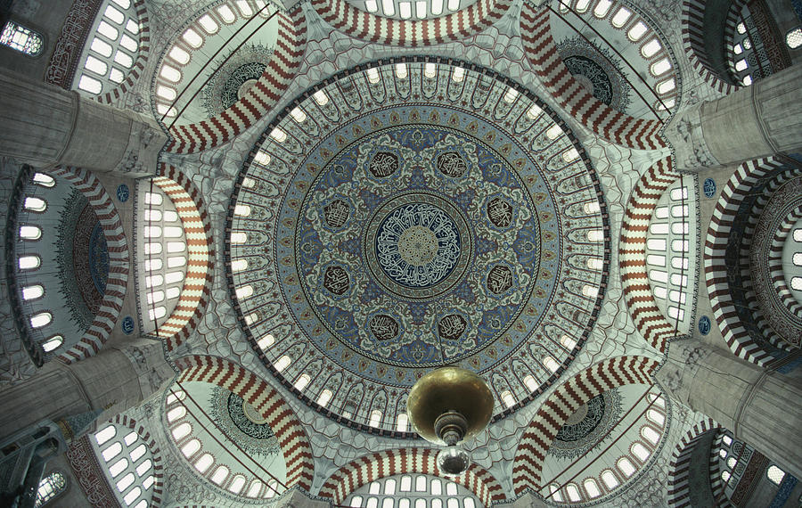 Interior View Of  Selimiye Mosque, Low Photograph by Murat Taner