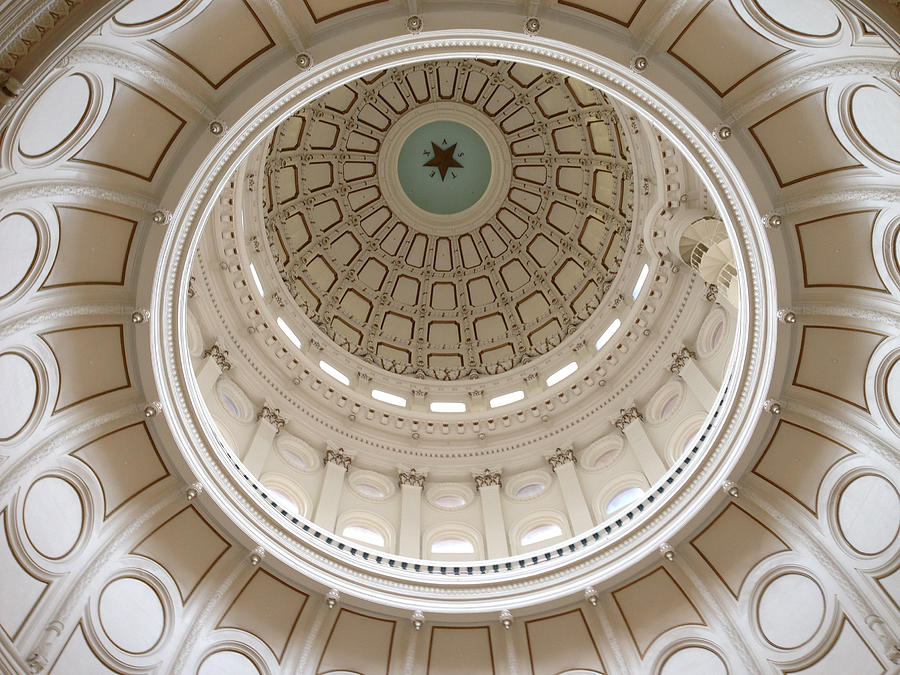 Interior view of Texas State Capitol Dome Photograph by Life Makes Art