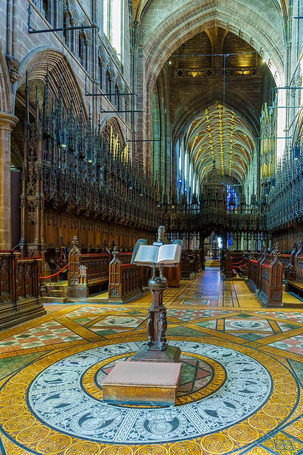 Interior View Of The Cathedral, In Chester Photograph by Ran Dembo