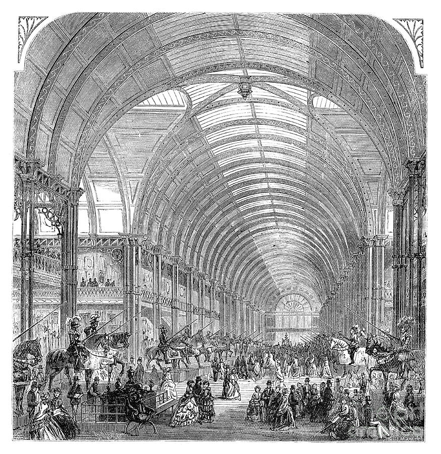 Interior View Of The Manchester Drawing by Print Collector