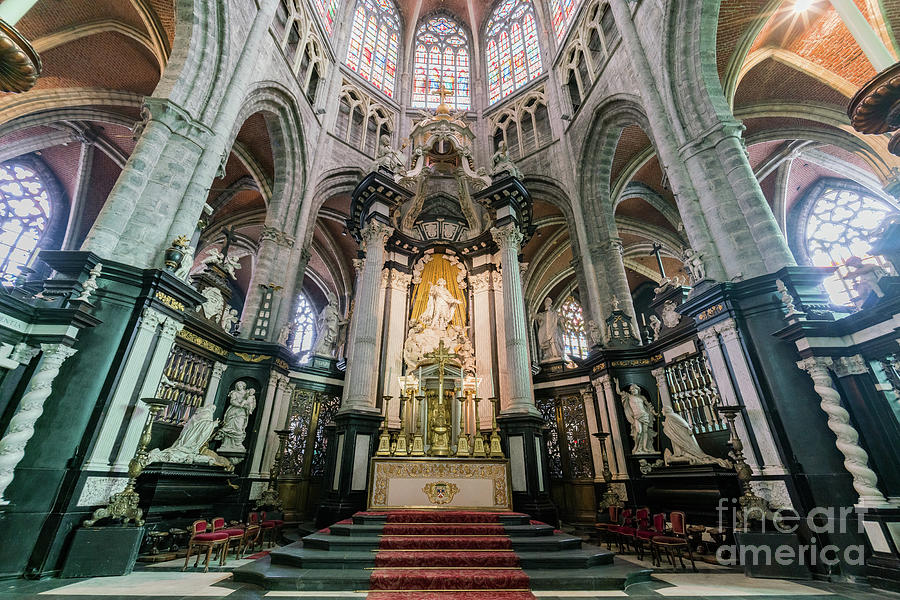 Interior View Of The Saint Bavos Cathedral Photograph