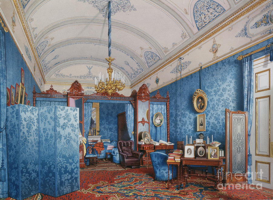 Interiors Of The Winter Palace Drawing by Heritage Images