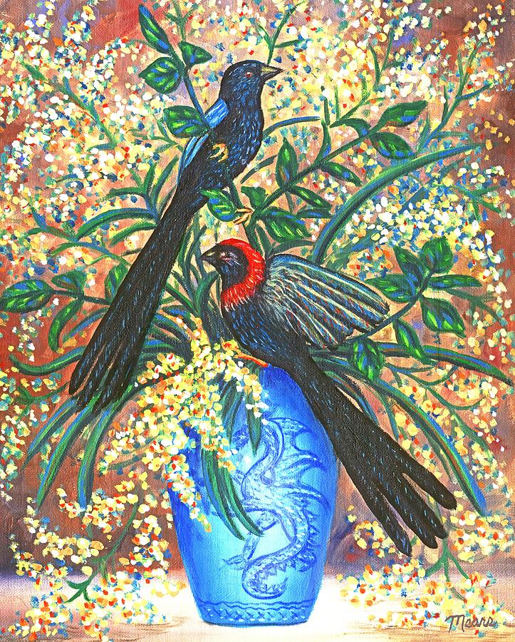 Bird Painting - Interlude Two by Linda Mears Bird Painting - Interlude Two by Linda Mears