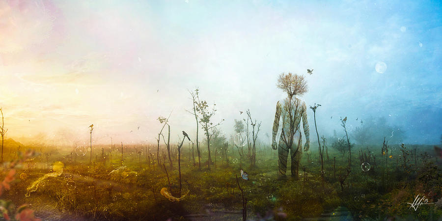 Sunset Digital Art - Internal Landscapes by Mario Sanchez Nevado