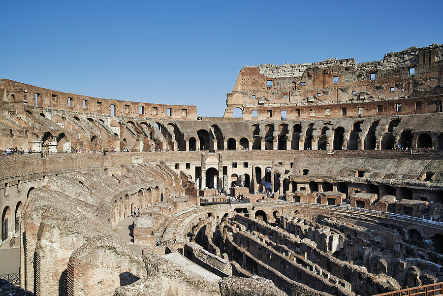 Internal View Of The Colosseum, Rome, Italy Digital Art by Gu - Fine ...