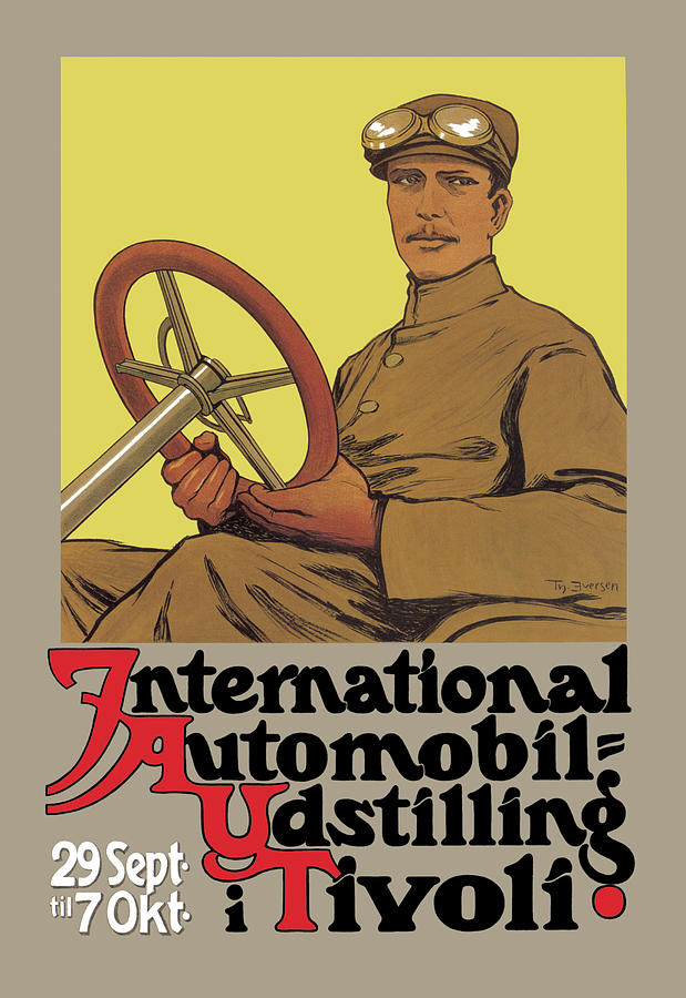 International Automobil-Udstilling i Tivoli Painting by Thomas Iversen