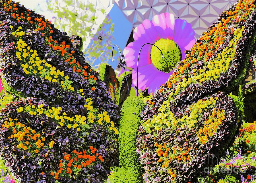 International Flower Festival Epcot Butterfly Topiary Photograph