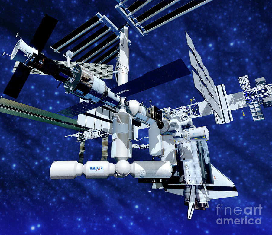 International Space Station Photograph by Michael Dunning/science Photo Library