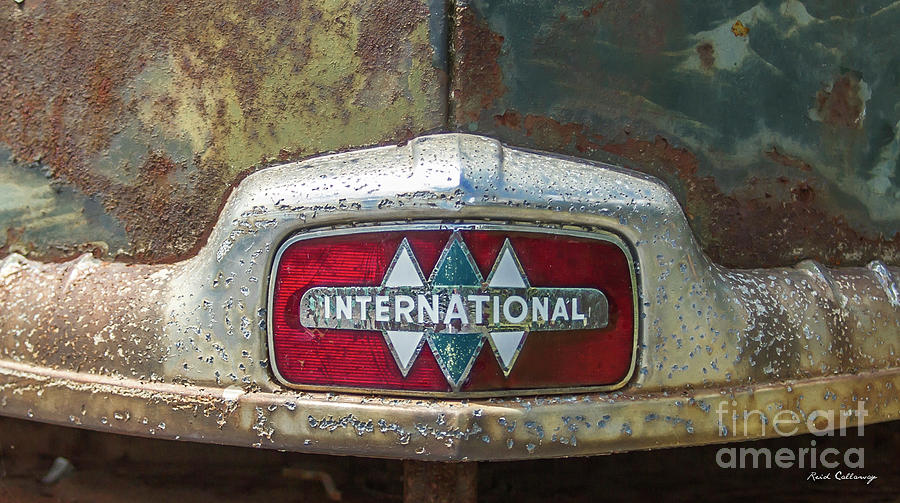 International Truck Hood Ornament Signage Art Photograph by Reid Callaway
