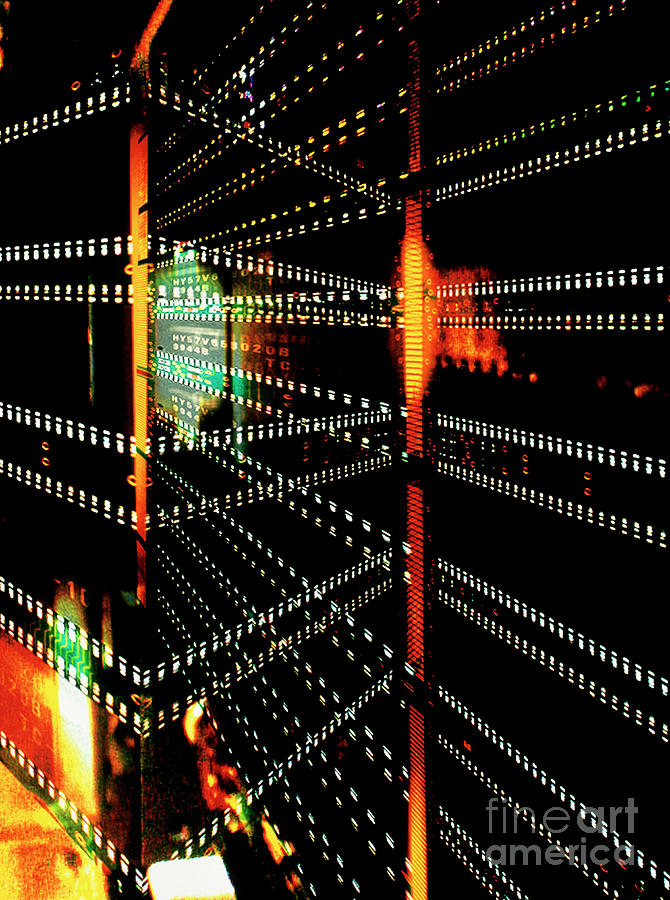 Internet Data Photograph by Richard Prideaux/science Photo Library