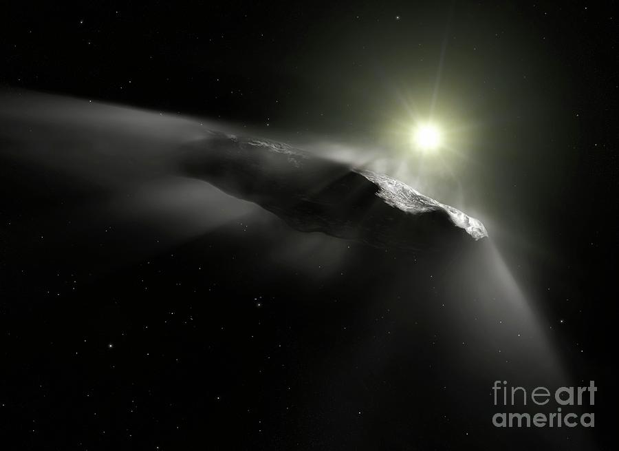 Interstellar Comet 'oumuamua Photograph By Esa/hubble, Nasa, Eso, M ...