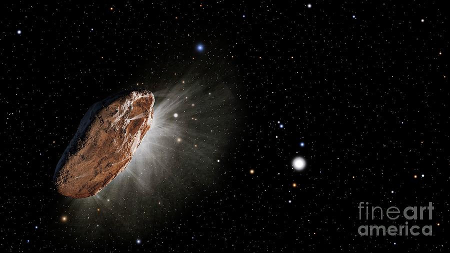 Interstellar Comet Oumuamua Photograph By Nasa Esa Stsci Science Photo Library