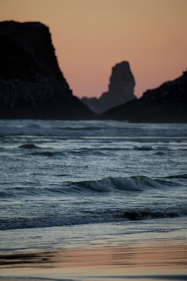 Intertidal Rocks Soft Waves Twilight Photograph by Driendl Group