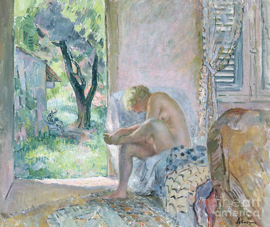 Intimacy Or Waking Up Painting by Henri Lebasque