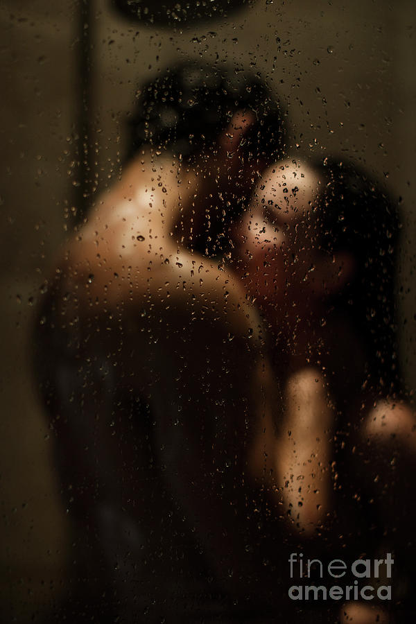 Intimate Young Couple In Shower Photograph by Westend61