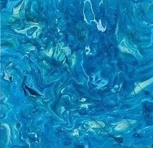 Into the Blue Painting by Cynthia King