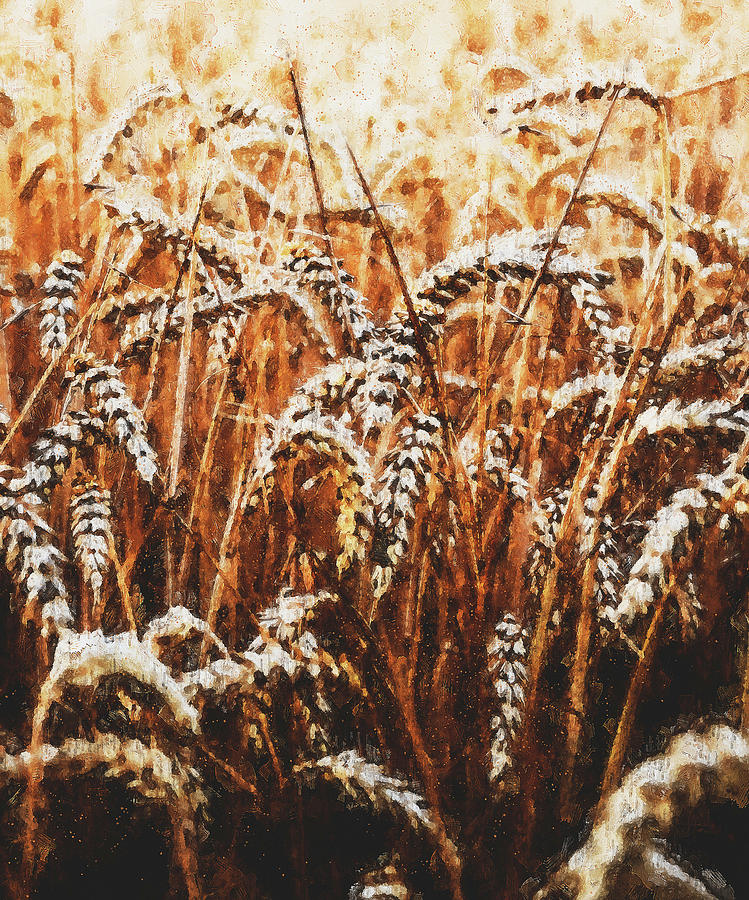 Into the Fields - 12 Painting by AM FineArtPrints