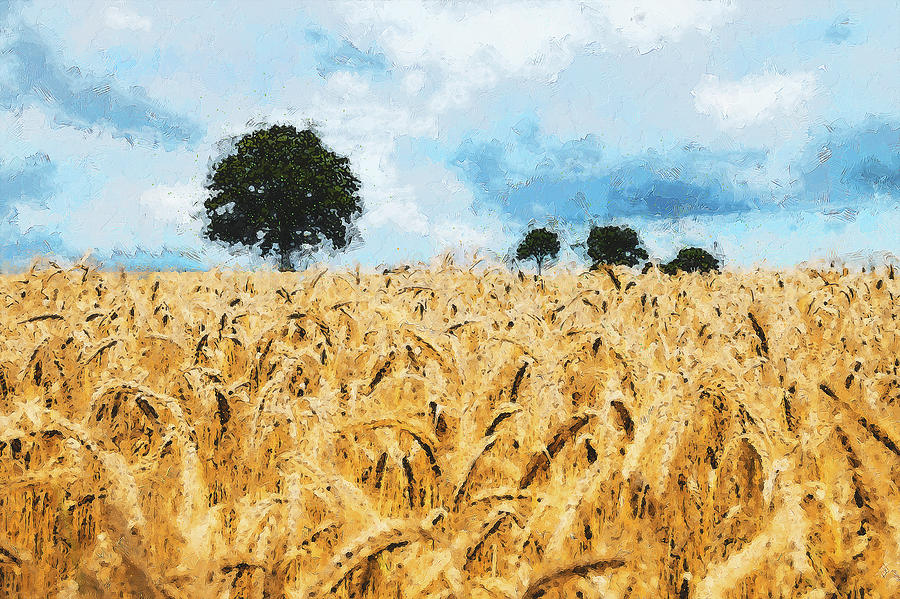 Into the Fields - 13 Painting by AM FineArtPrints
