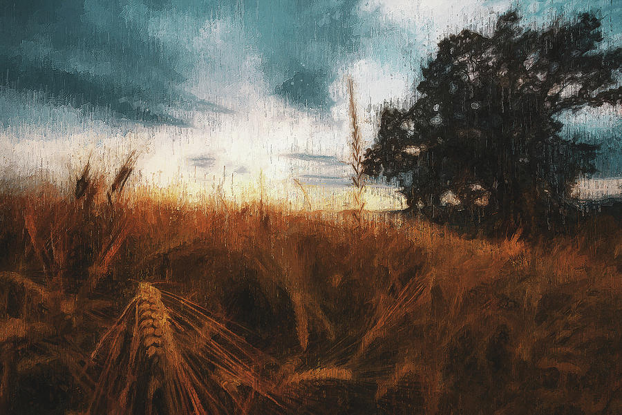 Into the Fields - 16 Painting by AM FineArtPrints