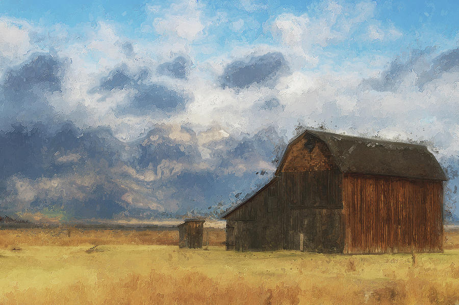 Into the Fields - 19 Painting by AM FineArtPrints