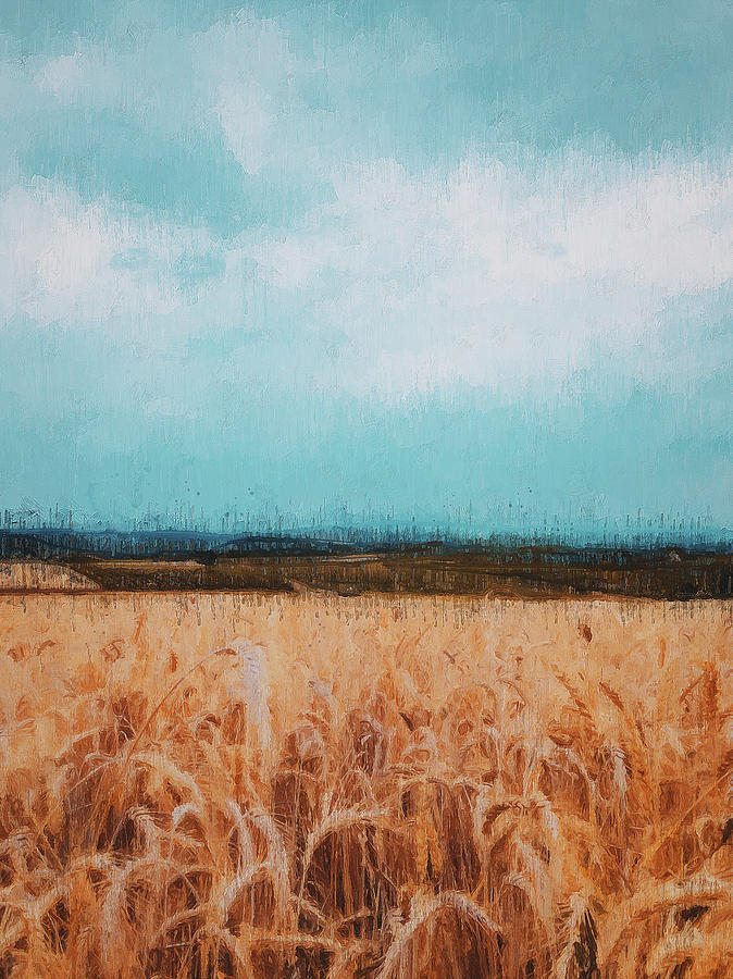 Into the Fields - 20 Painting by AM FineArtPrints
