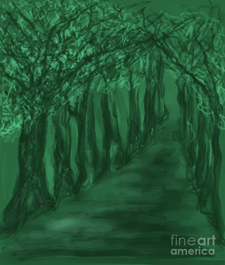 Into the Forest Digital Art by Annette M Stevenson