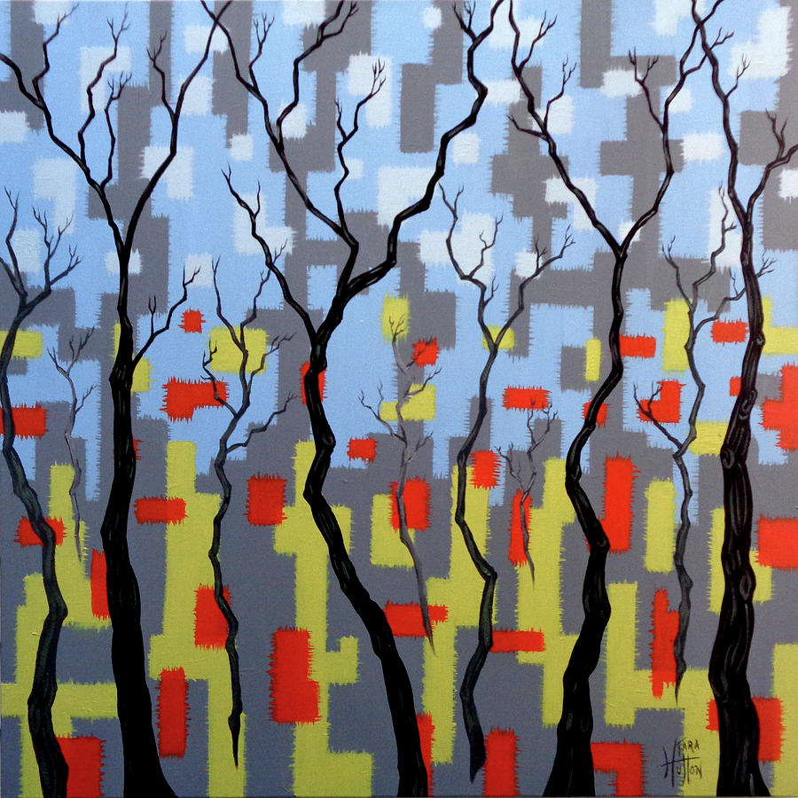 Into the Winter Woods Painting by Tara Hutton