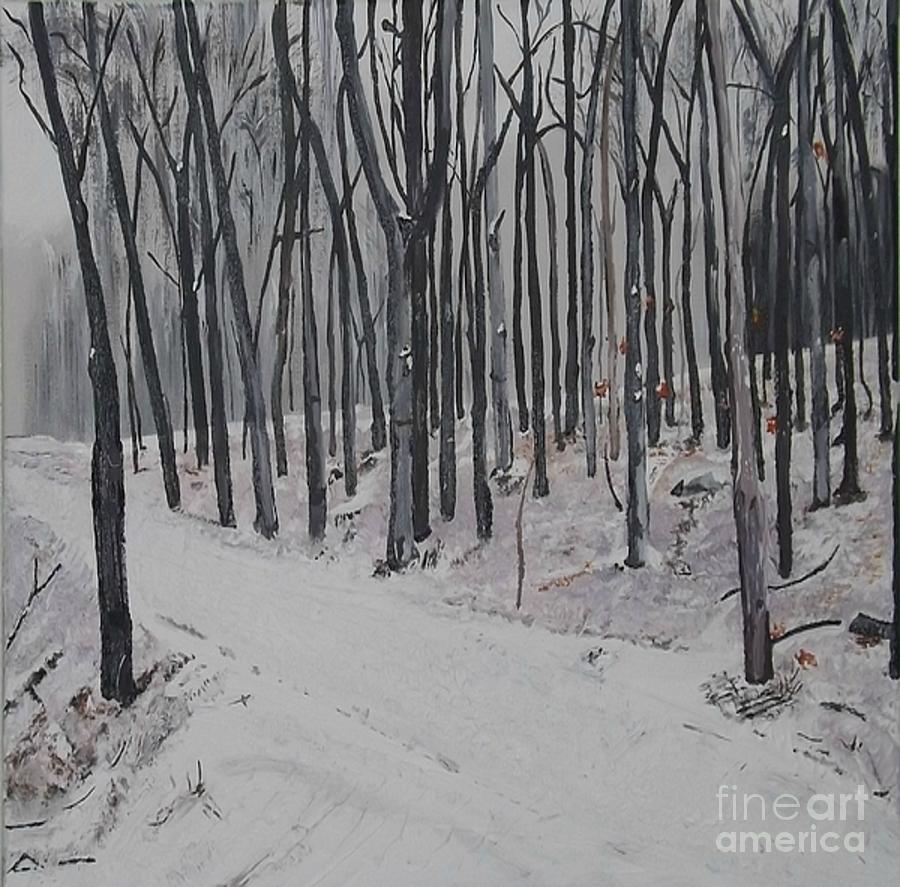 Into The Woods Painting by Denise Morgan