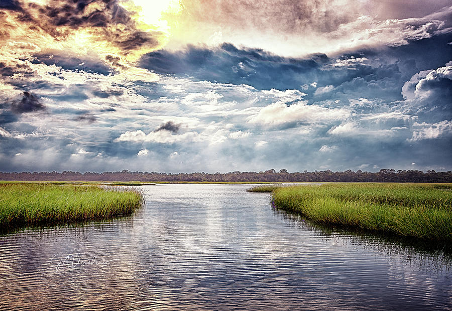 Water Photograph - Intracoastal Storm by Joseph Desiderio