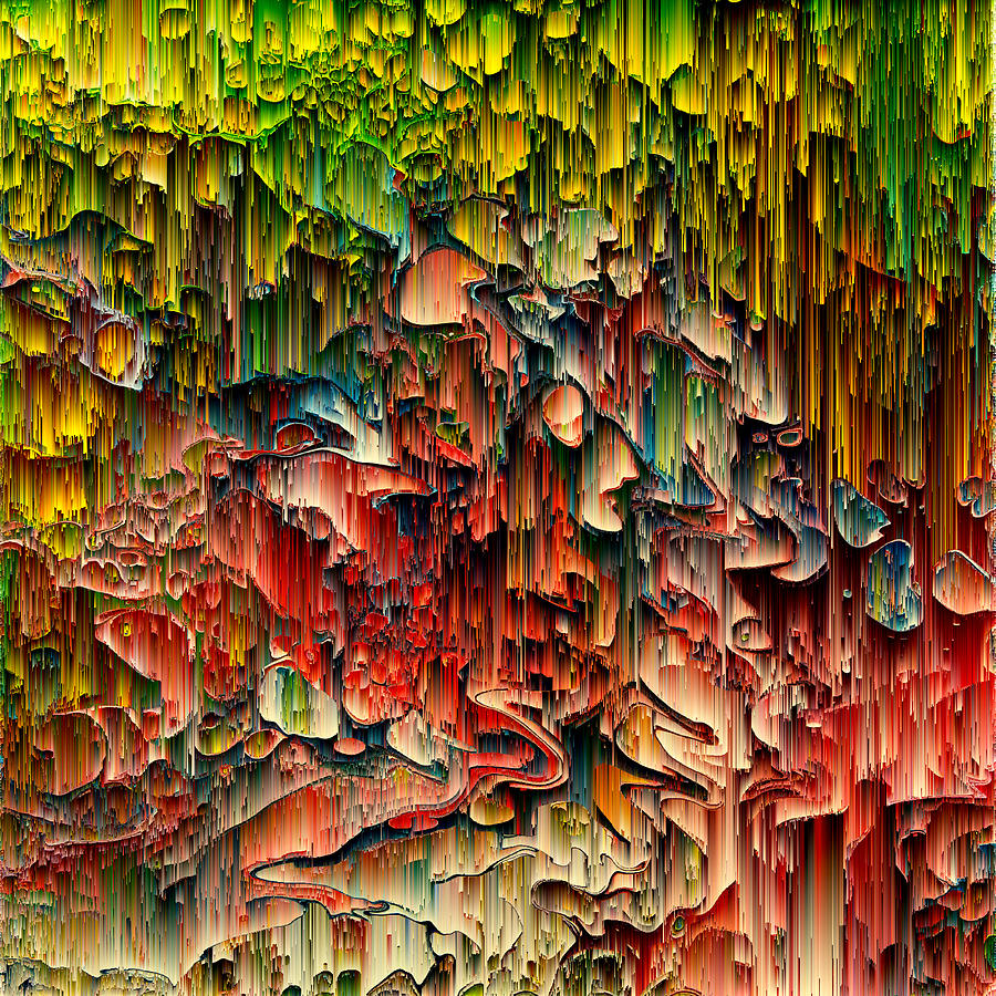 Fantasy Digital Art - Intriguing - Pixel Art by Jennifer Walsh