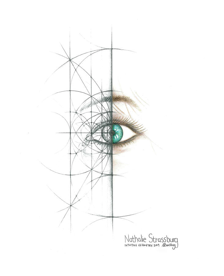 Intuitive Geometry Eye Drawing by Nathalie Strassburg
