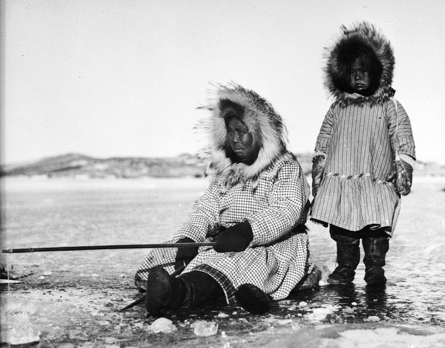 Inuit Fishers Photograph by Evans