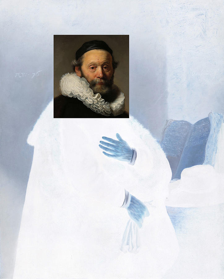 Inv Blend 21 Rembrandt Digital Art by David Bridburg