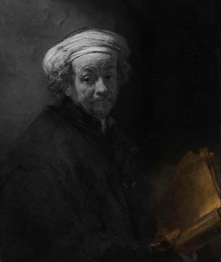 Inv Blend 22 Rembrandt Digital Art by David Bridburg