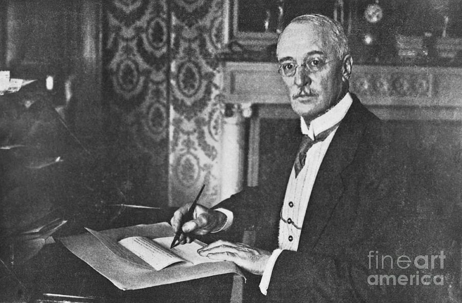 Inventor Rudolf Diesel At Desk Photograph by Bettmann