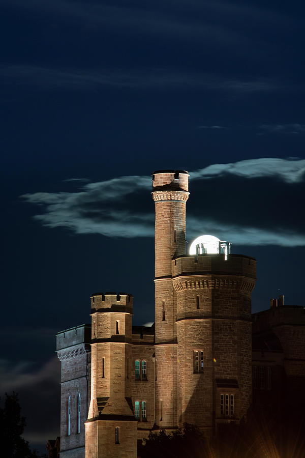 Inverness Castle in the Moonlight Photograph by Veli Bariskan
