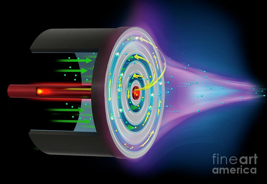 Ion Engine Thruster Mechanism by Claus Lunau/science Photo Library