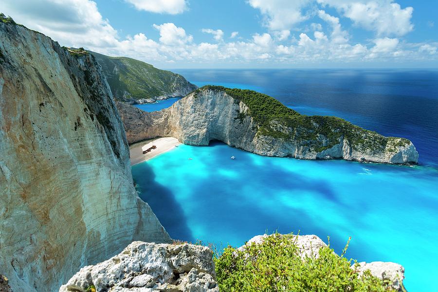 Ionian Islands, Navagio Bay Digital Art by Nave Orgad