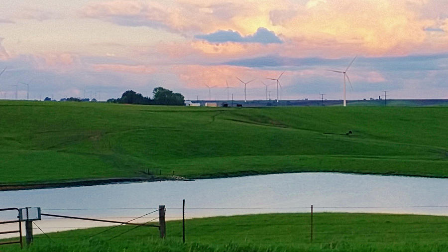 Iowan Wind Farm  Photograph by Ally White