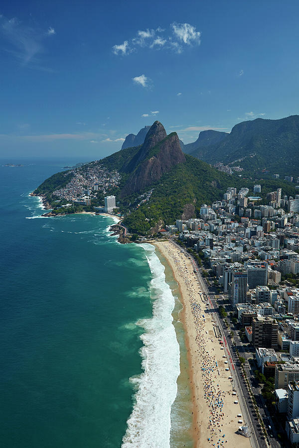 Ipanema Beach, Morro Dois Irmaos Photograph by David Wall | Fine Art ...