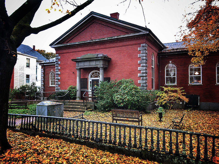 Ipswich Library in Autumn Photograph by Stoney Stone