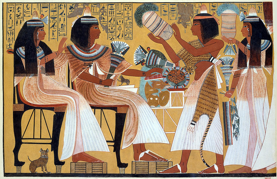 Ipuy And Wife Receive Offerings Painting by Science Source