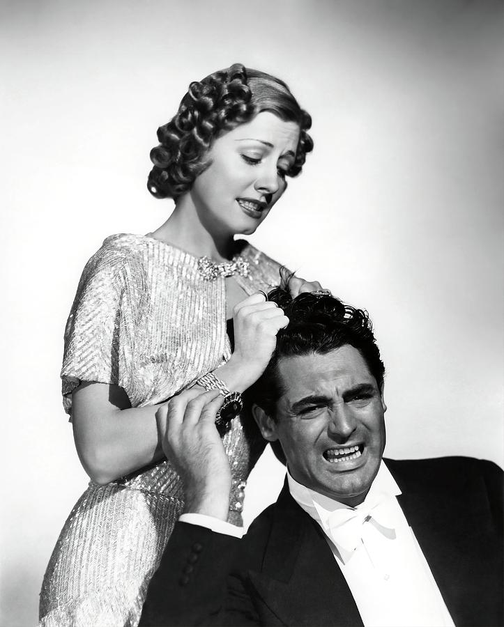 IRENE DUNNE and CARY GRANT in THE AWFUL TRUTH -1937-. Photograph by Album IRENE DUNNE and CARY GRANT in THE AWFUL TRUTH -1937-. Photograph by Album