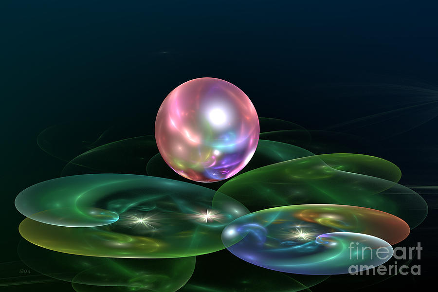 Abstract Digital Art - Iridescence by Galina Lavrova Abstract Digital Art - Iridescence by Galina Lavrova