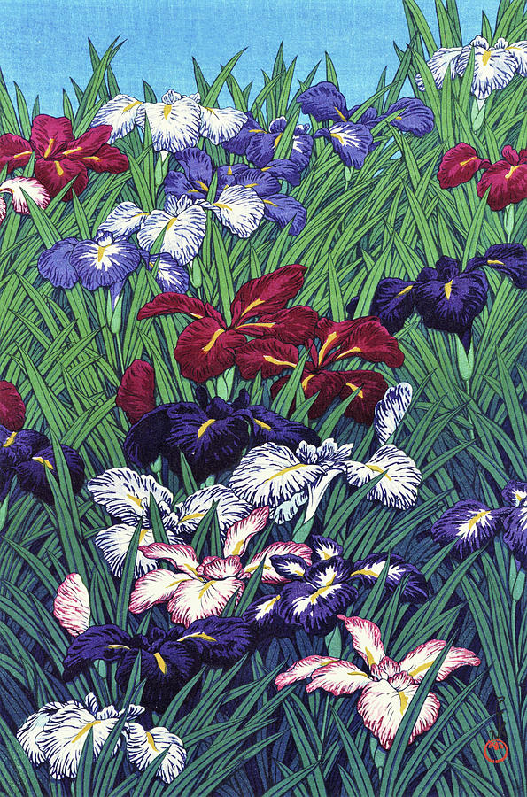 Iris Painting - Iris - Digital Remastered Edition by Kawase Hasui