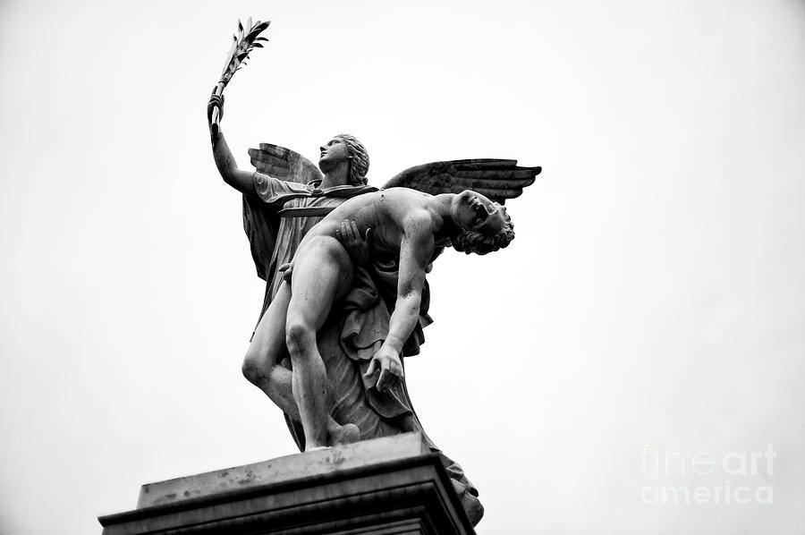 Iris Takes the Fallen Hero to Olympus in Berlin Photograph by John Rizzuto