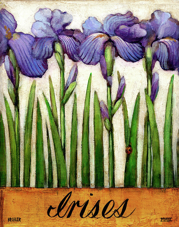 Flower Painting - Irises by Daniel Patrick Kessler